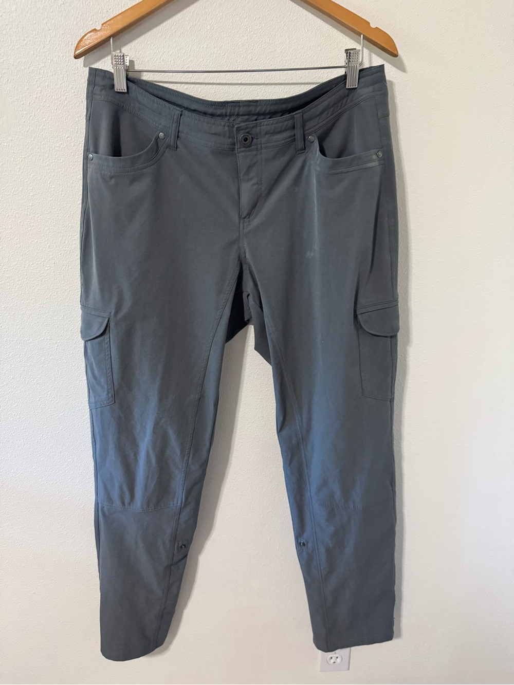 Kuhl Freeflex Roll Up Pants/Capri Gray Outdoor Hiking Gorpcore 2024-14 Regular